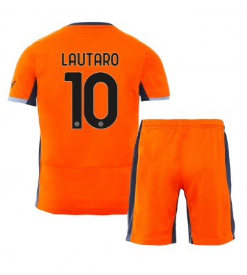 Inter Milan Lautaro Martinez #10 Replica Third Stadium Kit for Kids 2023-24 Short Sleeve (+ pants)